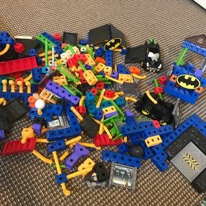 Huge pile of Fisher Price Trio building blocks